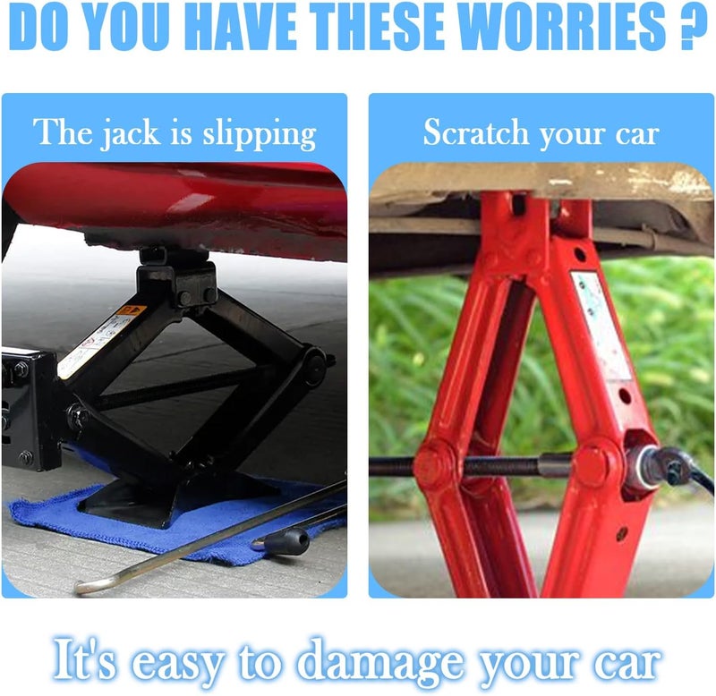 Figpade 2PCS Jack Stand Pads,Anti-Slip Rubber Floor Jack Pad Fit 2-3 Tons Heavy-Duty Jacks Stands,Professional Floor Jacks Rubber Pads Provides Cushion & Protection Car Accessories - Image 5